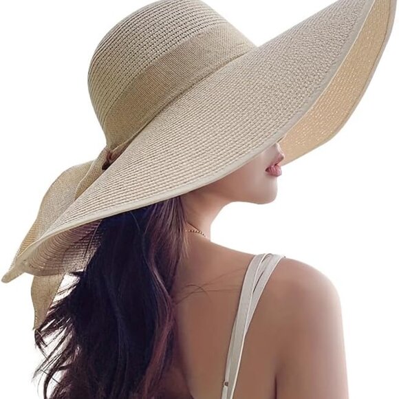 Beach Hats for Women - Beach Hat Womens UPF 50+, Packable Sun Hat Women Roll Up